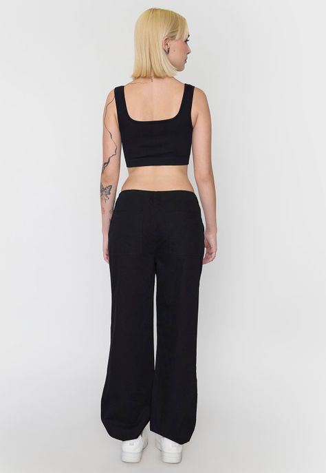 Pantalón Mujer Ajustable Negro Corona-2