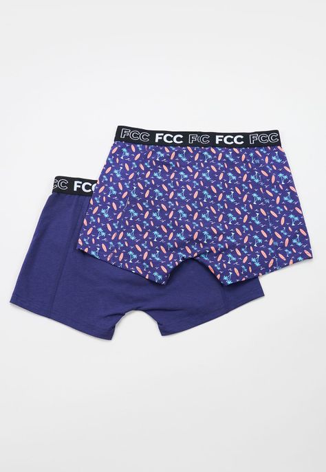 Boxer Hombre Print Bipack Azul Corona-1