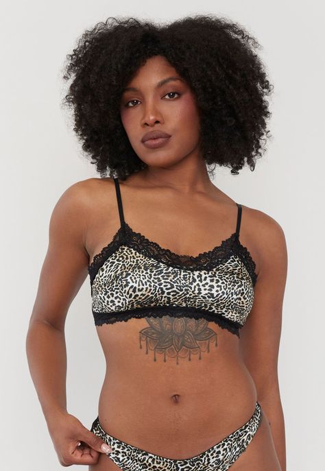 Peto Mujer Satín Negro Print Corona-0
