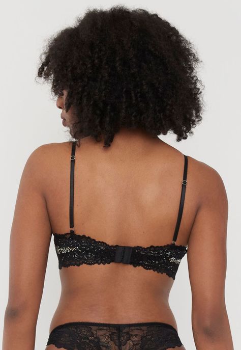 Peto Mujer Satín Negro Print Corona-1