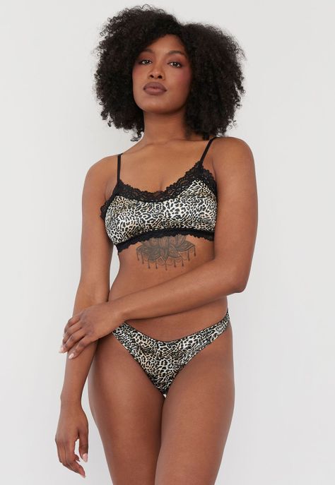 Peto Mujer Satín Negro Print Corona-3