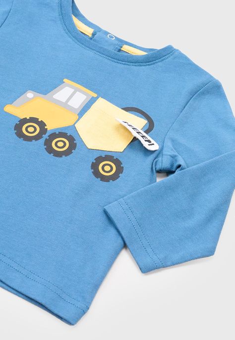 Polera Bebe Niño M/L Interactiva Azul Corona-3