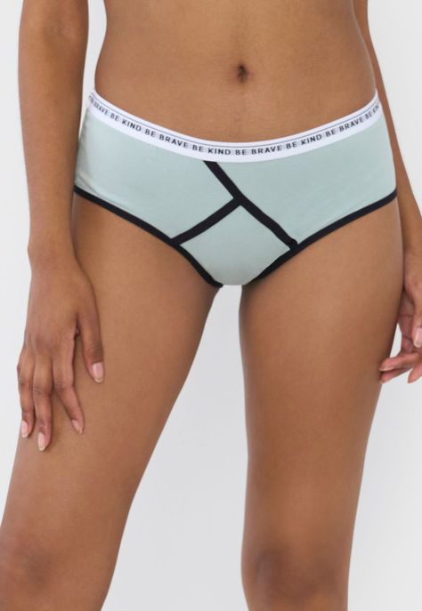 Boyshort Mujer Cotton Verde Corona-1