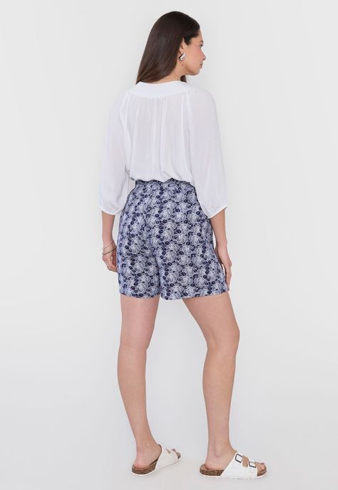 Short Mujer Lazo Navy Corona-2