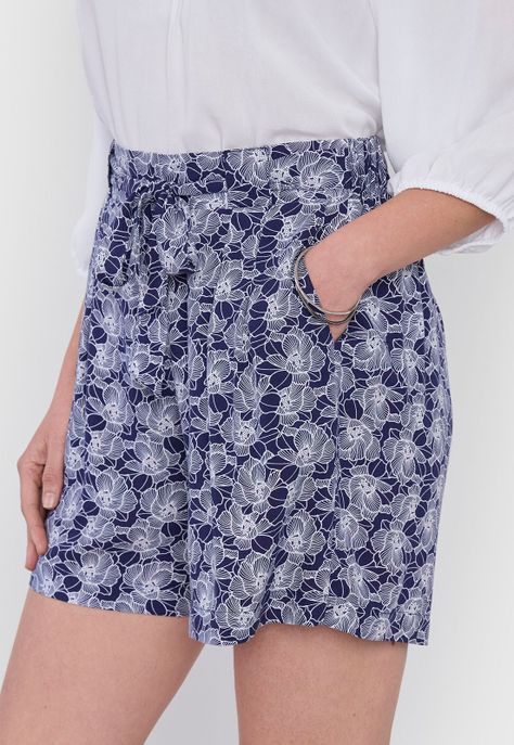 Short Mujer Lazo Navy Corona-3