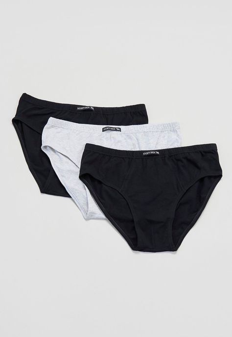 Slip Hombre Tripack Mix Negro Corona-0
