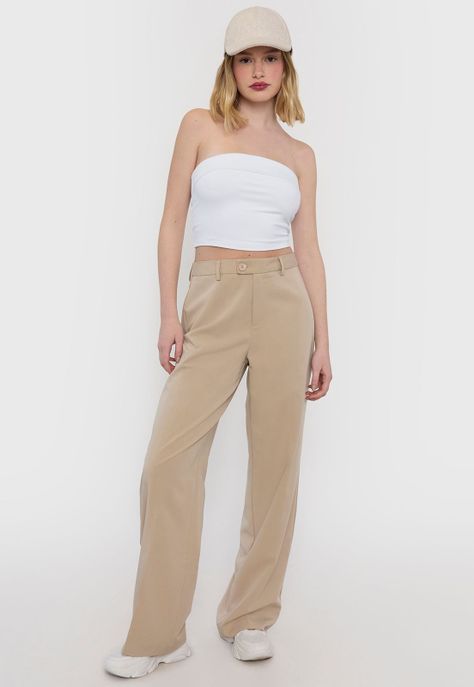 Pantalón Mujer Sastrero Gris Corona-0