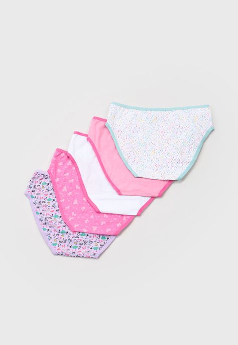 Calzones Niña Kids 5 Pack Blanco Corona-1