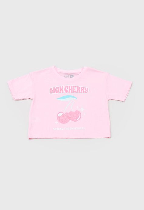 Polera Niña Kids M/C Focal Rosado Corona-0