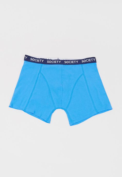 Bóxer Hombre Bipack Líneas Mix Celeste/Azul Corona-2