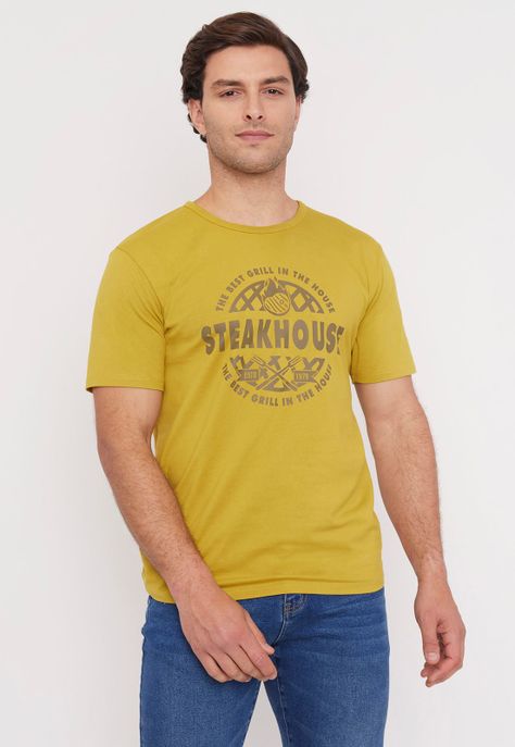 Polera Hombre Fun Focal Print  Moztaza Corona-0