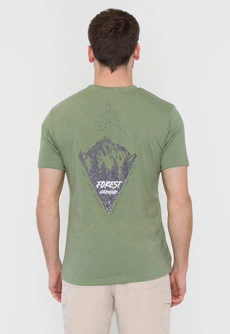 Polera Outdoor Hombre Fun Verde Corona-1