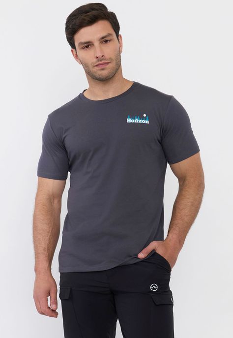 Polera Hombre Full Print 2 Gris Corona-1