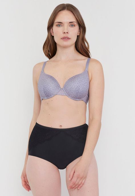 Sostén Mujer Bipack Copa C Negro/Gris Print Corona-3