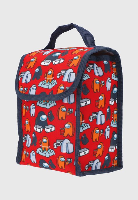 Pack 3 En 1 Escolar Among Us Rojo Corona-2