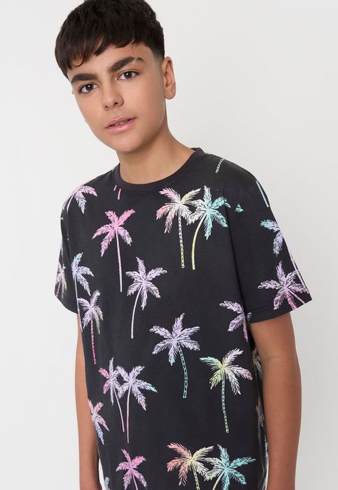 Polera Niño Mc Fullprint Negro Corona-2