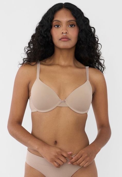 Sostén Mujer Básico Color Beige Copa C Corona-0