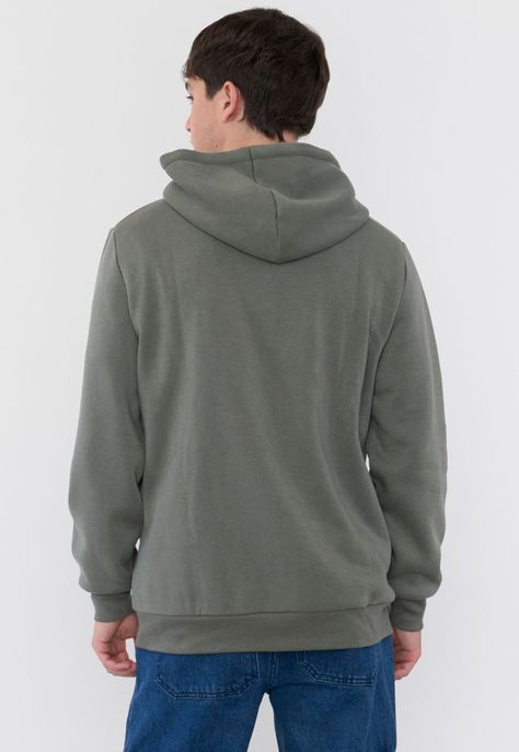 Polerón Hombre Full Zipper Verde Corona-1