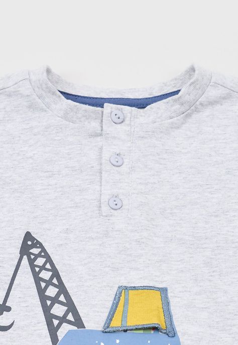 Polera Bebe Niño Interactiva Gris Corona-2