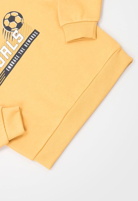 Poleron Niño Kids Pullover Mostaza Corona-3