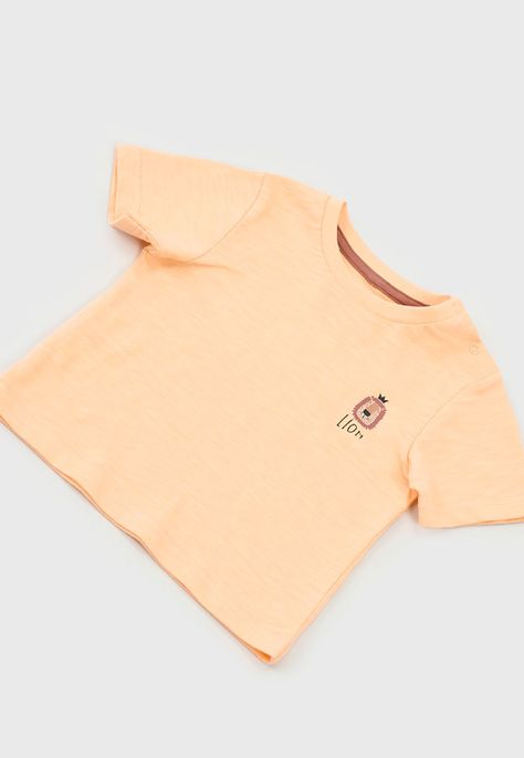 Polera Bebe Niño Mini Focal Naranjo Corona-2