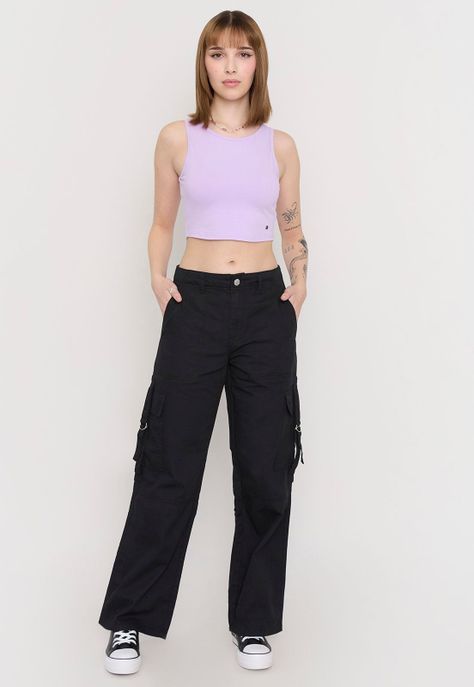 Polera Mujer Sin Mangas Crop Lila Corona-3