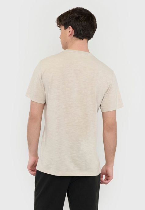 Polera Hombre Fun Bolsillo Ecru Corona-1