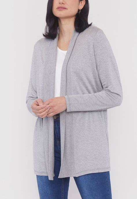 Tapado Mujer Básico Gris Claro Corona-2