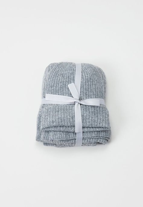 Bufanda Mujer Pack Gorro Mujer Gris Melange Corona-3
