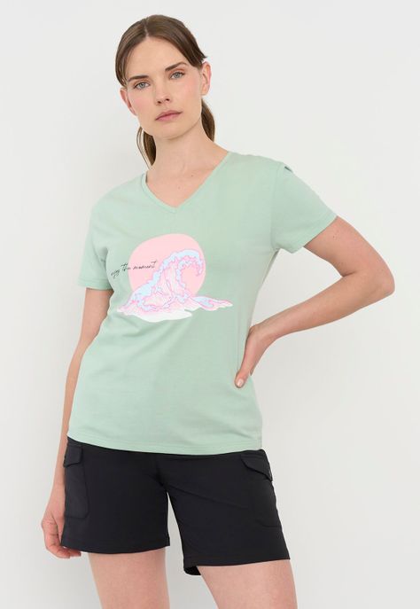 Polera Outdoor Mujer Fun Verde Corona-0