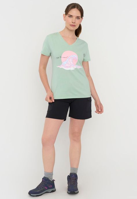Polera Outdoor Mujer Fun Verde Corona-3