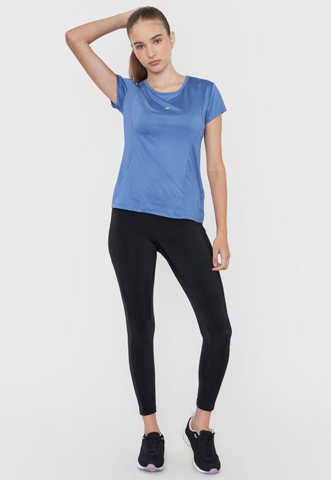 Polera Mujer Deportiva Cortes Azul Oscuro Corona-3