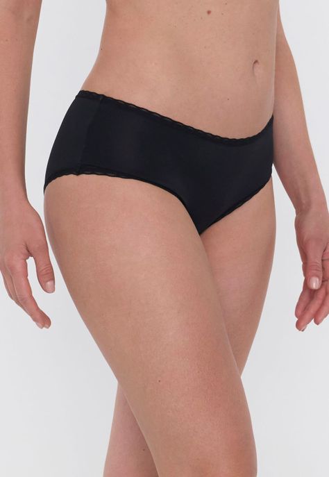 BoyShort Negro Mujer Liso Corona-3