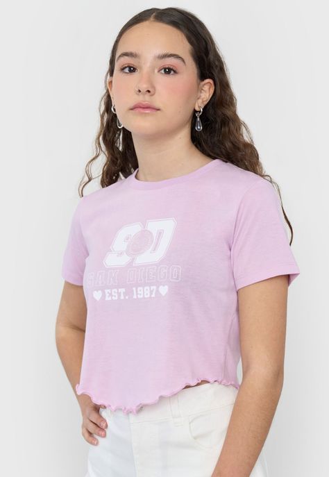 Polera Niña Teen MC Fun Roulette Lila Corona-2