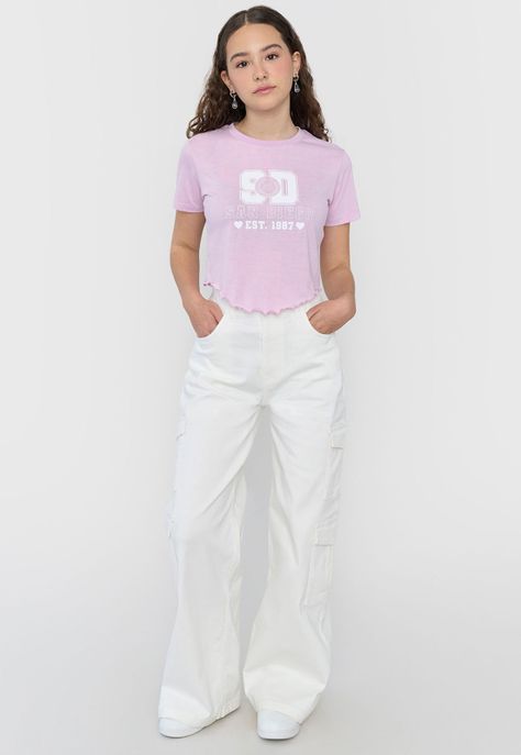 Polera Niña Teen MC Fun Roulette Lila Corona-3