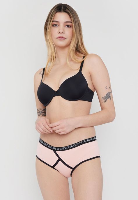 BoyShort Mujer Mujer Cotton Coral Corona-0
