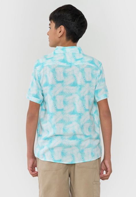 Camisa Niño Teen Viscosa Aqua Corona-1