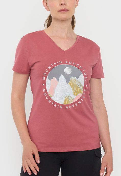 Polera Outdoor Mujer Fun Rojo Corona-2