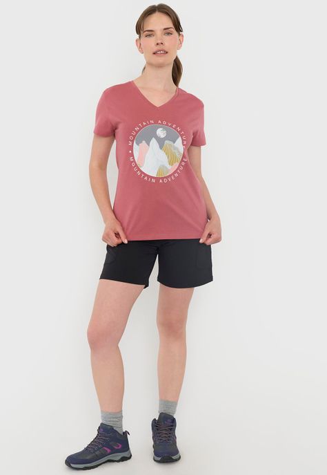 Polera Outdoor Mujer Fun Rojo Corona-3
