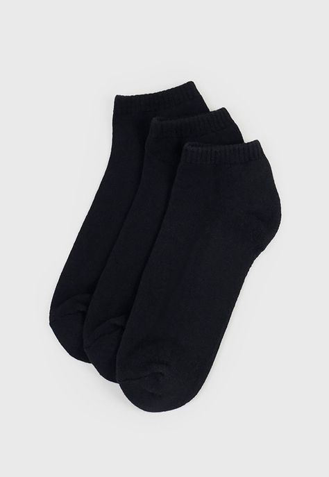 Calcetines Hombre Corto Liso Negro Corona-0