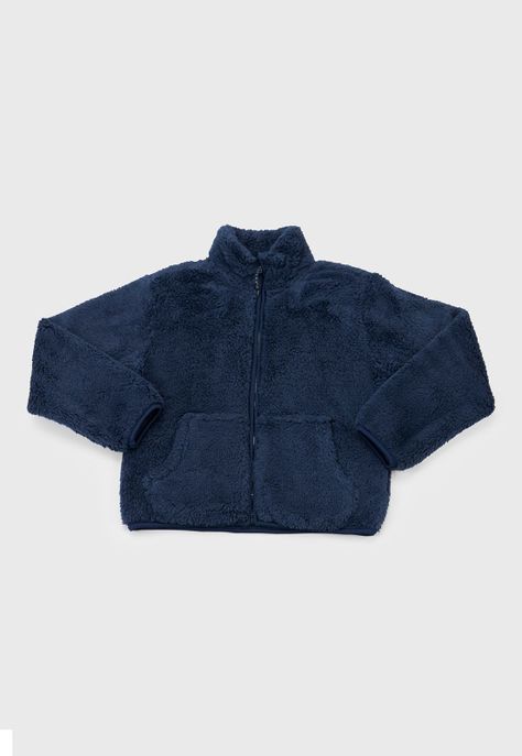 Poleron Niña Coral Escolar Bts Navy Corona-0