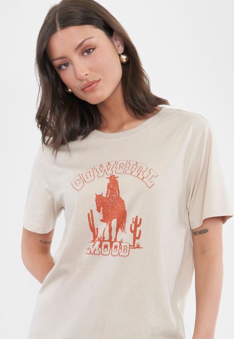 Polera Mujer Print Wester Arena Corona-2