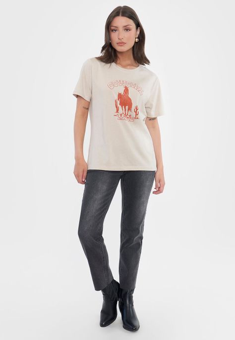 Polera Mujer Print Wester Arena Corona-3