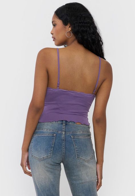 Peto Mujer Seamless Encaje Morado Corona-1