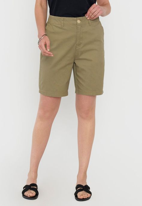 Short Mujer Bermuda Verde Corona-1