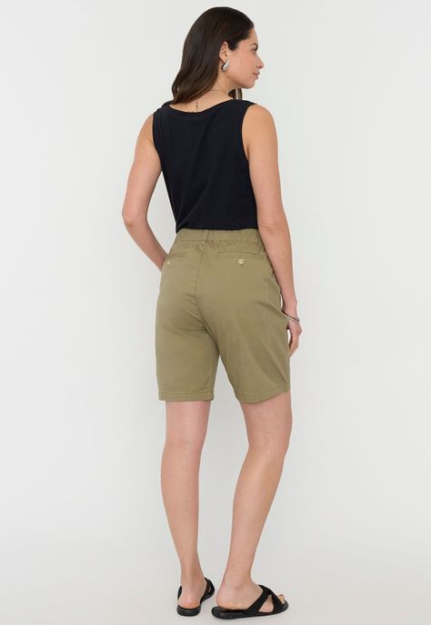 Short Mujer Bermuda Verde Corona-2