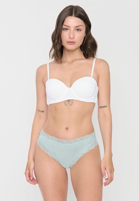 Calzón Mujer Bikini Verde Corona-0
