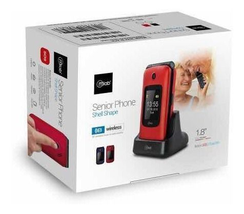 Celular Adulto Mayor Senior Rojo Sos-3