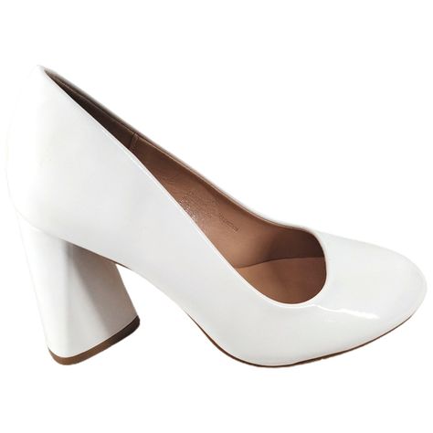 Zapato Charol Formal de Mujer Taco Grueso Alto-1