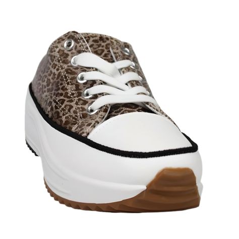 Zapatilla de Mujer Print 2410 Yassne Marron Claro-2
